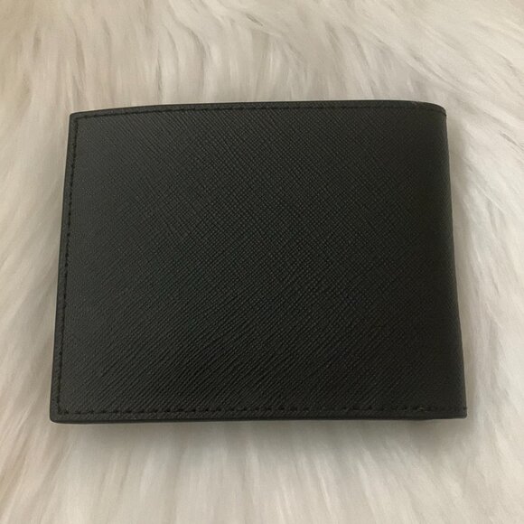 MICHAEL KORS Jet Set Saffiano Leather Slim Billfold Wallet in Black - Picture 4 of 5